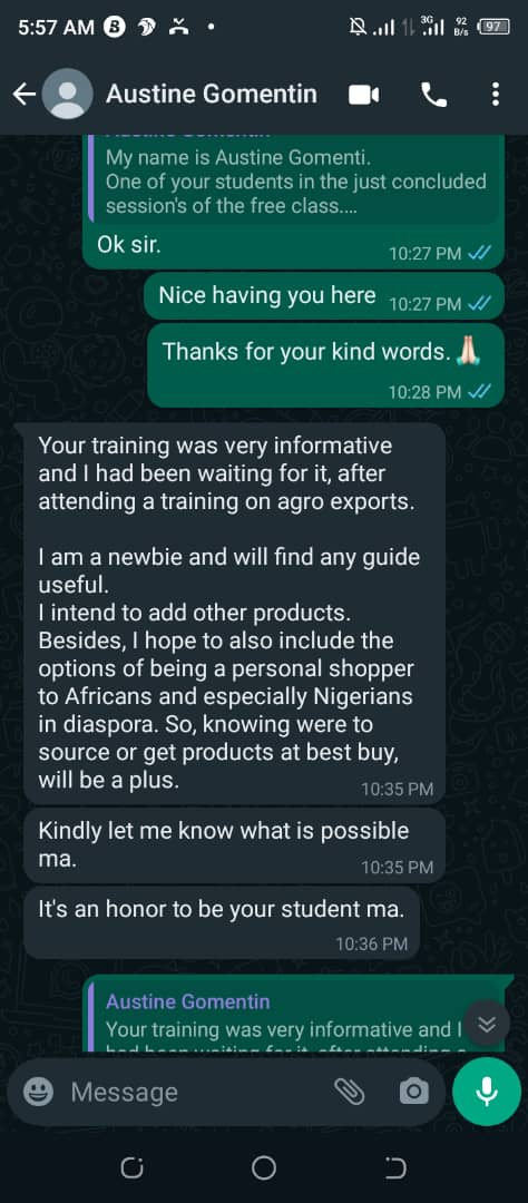 mrs. chinyere testimonial 1